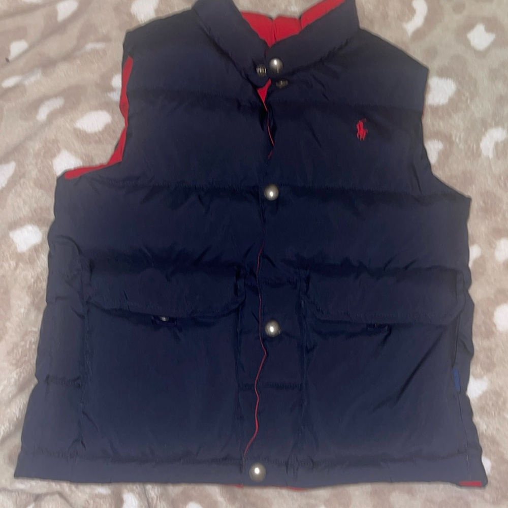 SOLD Ralph Lauren polo puffer vest reversible size 6